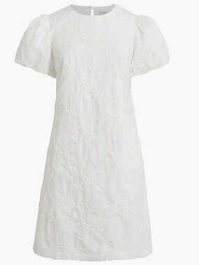 J.Crew White Floral Eyelet Dress